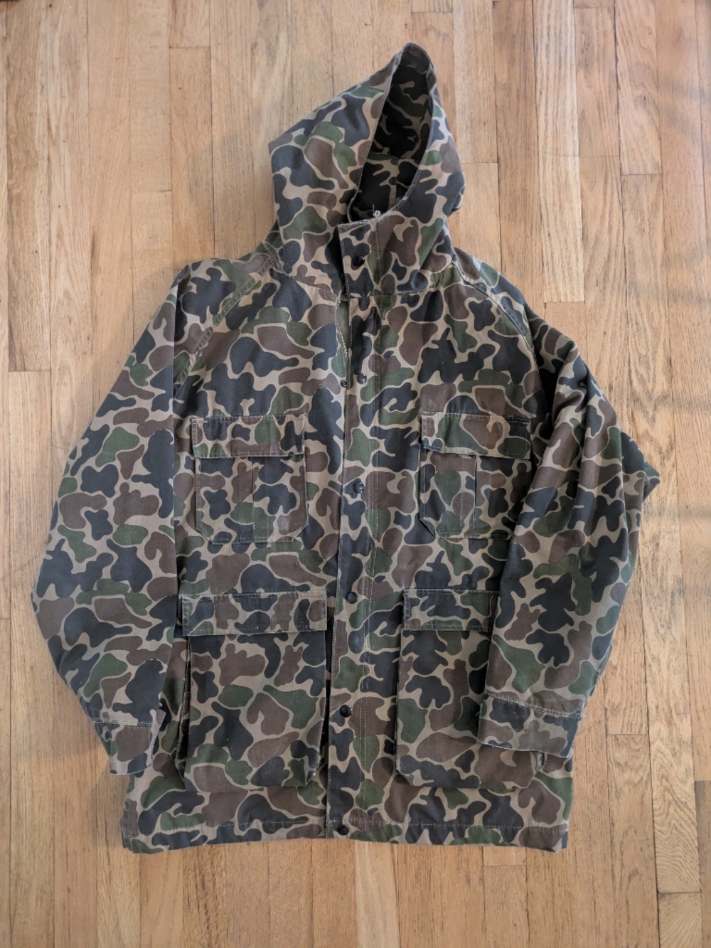 Vintage Woolrich Hooded Duck Camo Jacket